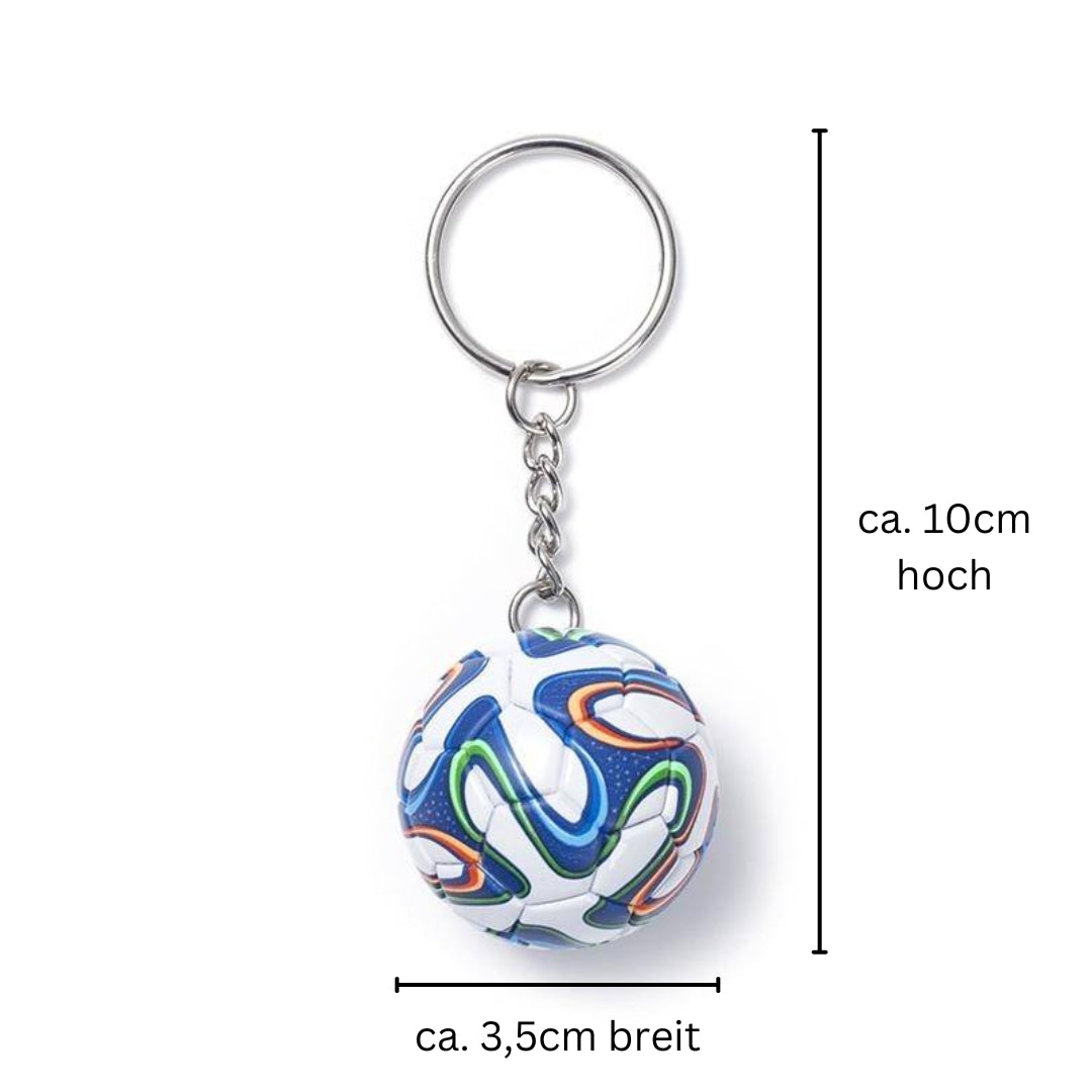 Fußball Anhänger bemaßt