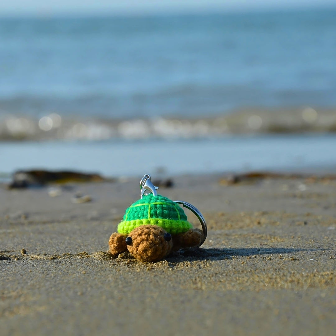 Schlüsselanhänger Schildkröte am Meer