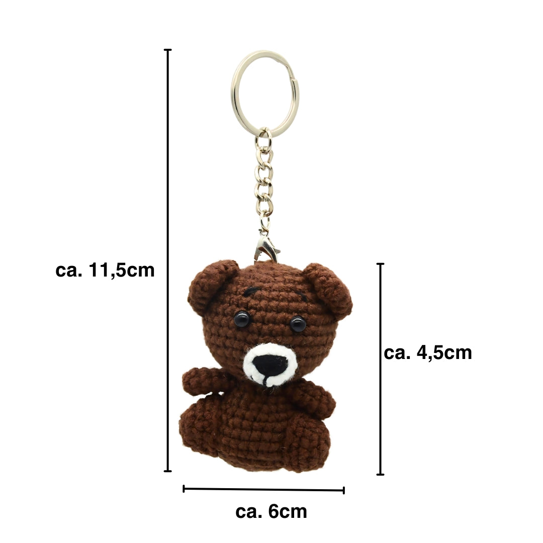 Bär Anhänger bemaßt