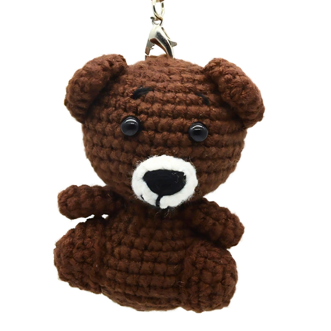 gehäkelter Bär Schlüsselanhänger Amigurumi