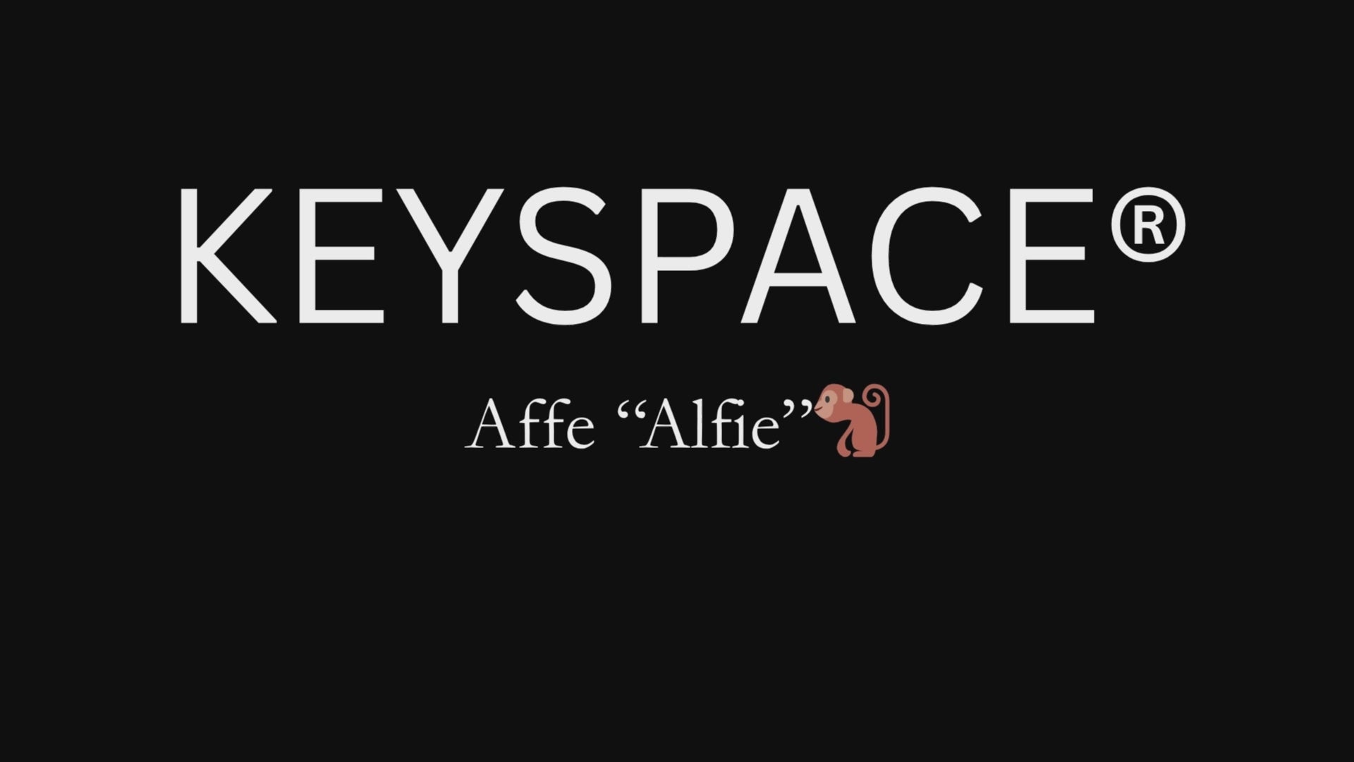 Schlüsselanhänger Affe gehäkelt 360 Grad Ansicht