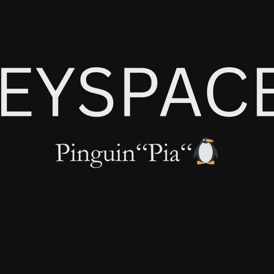 Schlüsselanhänger Pinguin gehäkelt 360 Grad Ansicht