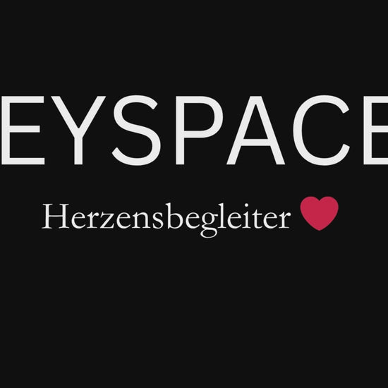 Schlüsselanhänger Herz gehäkelt 360 Grad Ansicht