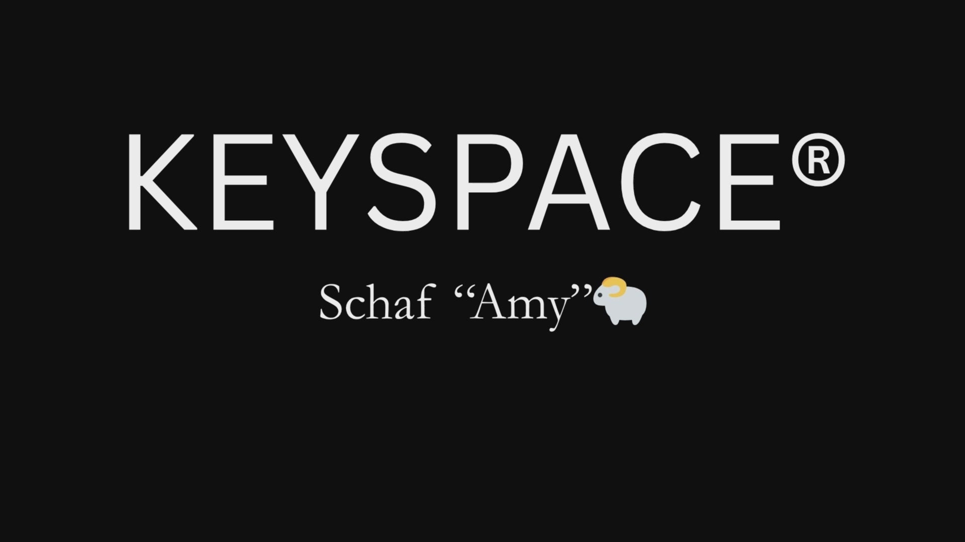 Schlüsselanhänger Schaf gehäkelt 360 Grad Ansicht